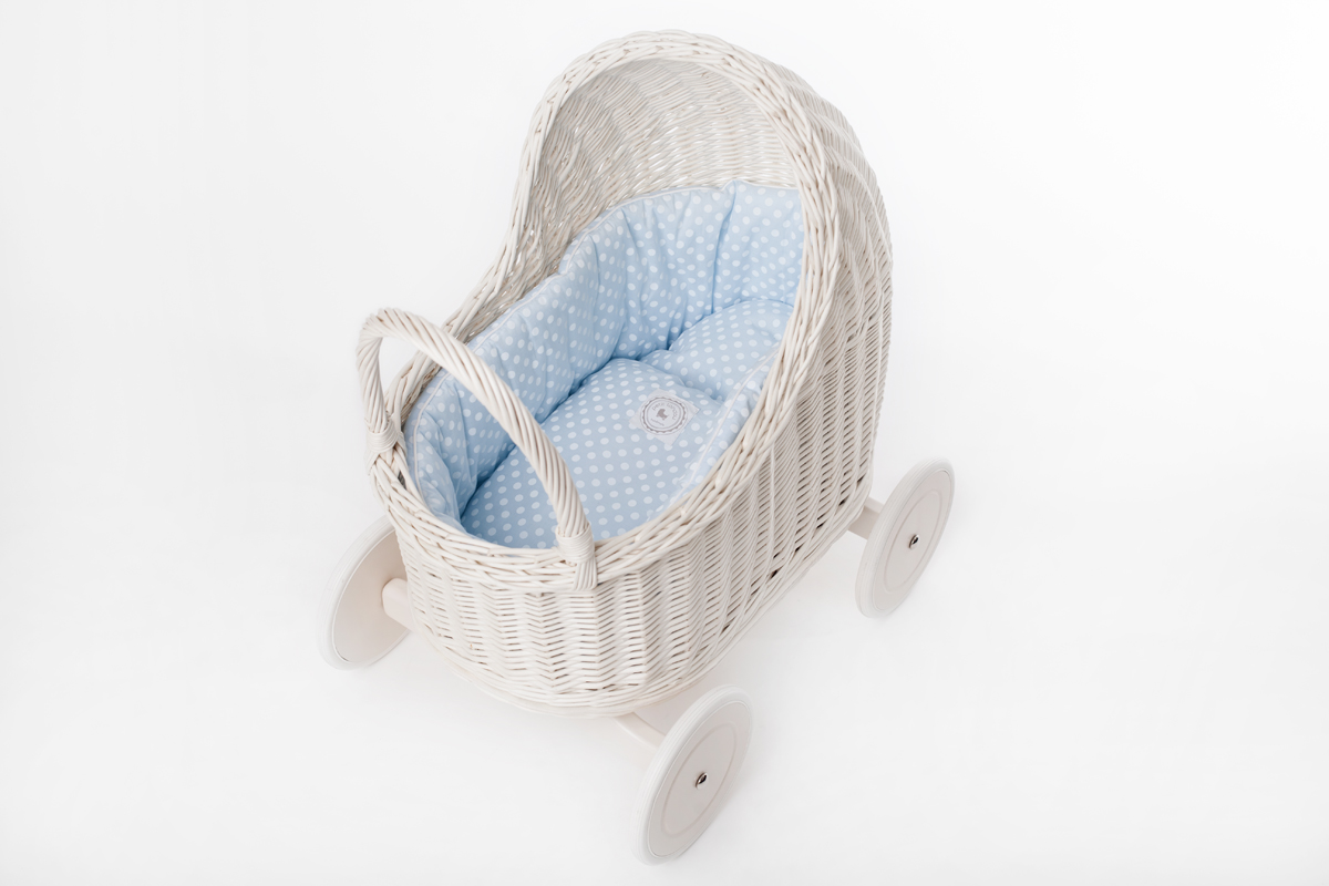 Wózek Amelie Biały/Błękit AME03 Wózek Amelie Biały/Błękit AME03