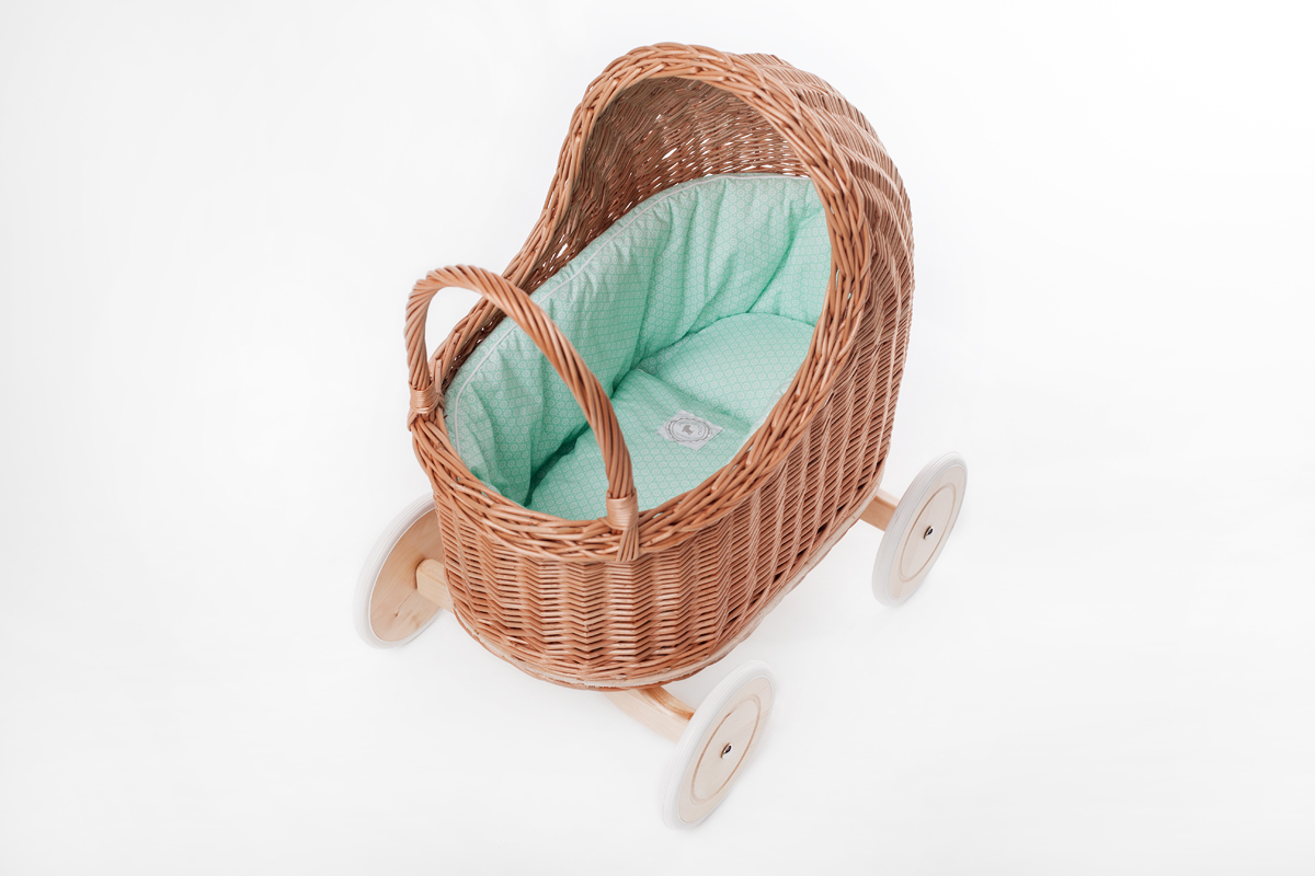 Wózek Amelie Natural/Mięta AME06 Wózek Amelie Natural/Mięta AME06